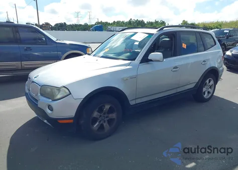 2007 BMW X3 3.0Si from USA, damaged, VIN WBXPC93447WF21664